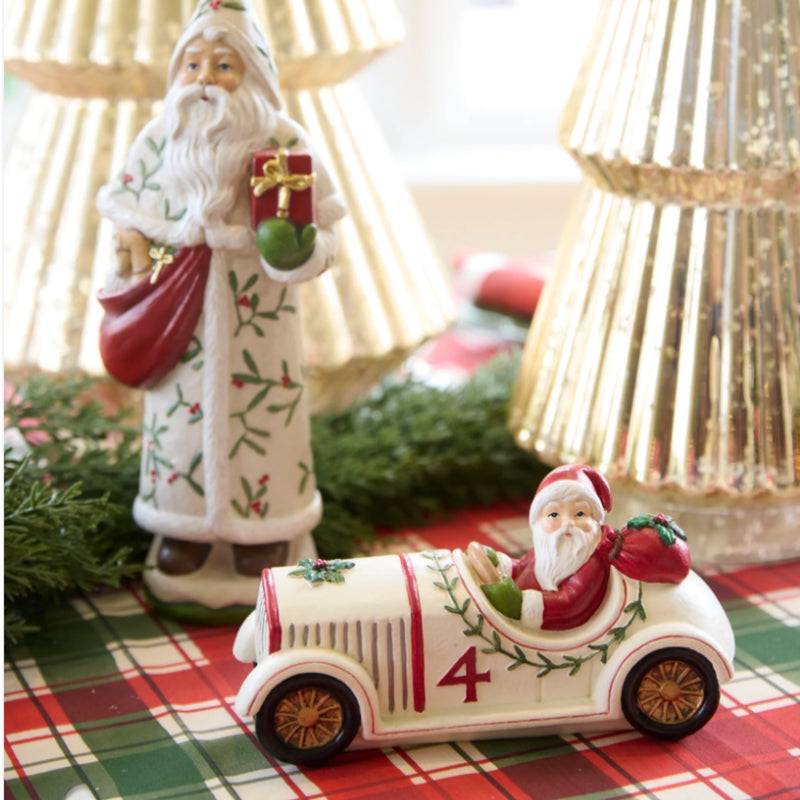 Festive Mistletoe Santa Car