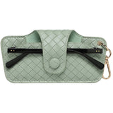 Skittle Sunglass Case - Woven Sage Green