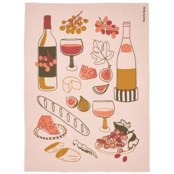 Emmy Tea Towel - Wine