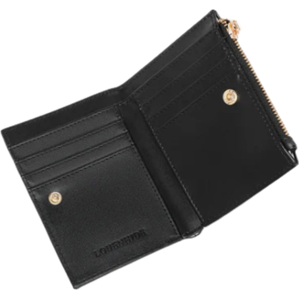 Lily Woven Wallet - Black