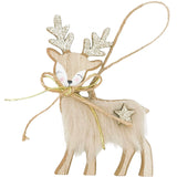 Fluff Reindeer  Deco White