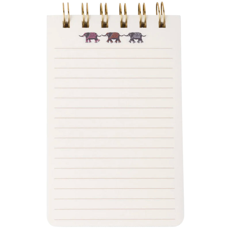 Twin Wire Notepad - Elephant