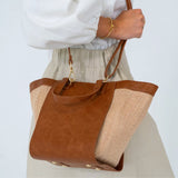 Carnegie Tote - Tan/Nat Weave