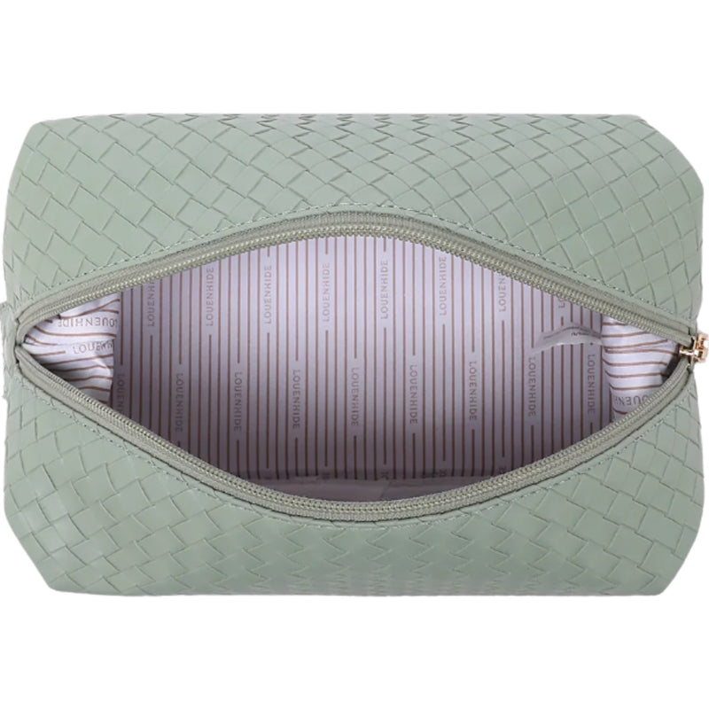 Lucinda Woven Cosmetic Case - Sage Green