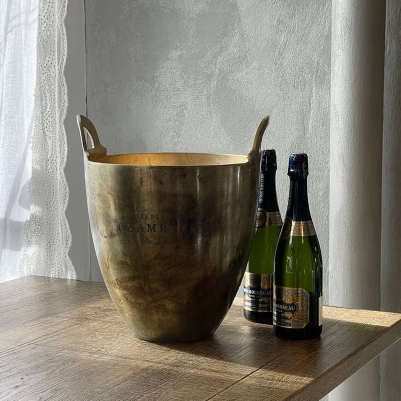 Wine Bucket (L) - Burnt Pewter