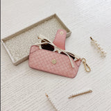 Skittle Sunglass Case - Woven Pink