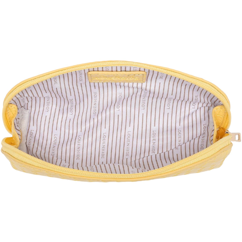 Jayne Makeup Bag - Butter Yellow