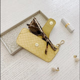 Skittle Sunglass Case - Woven Yellow
