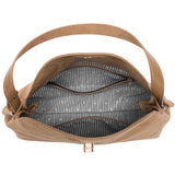 Nicole Suede Handbag - Honey