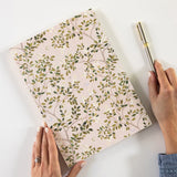 White Blossoms Jumbo Jotter