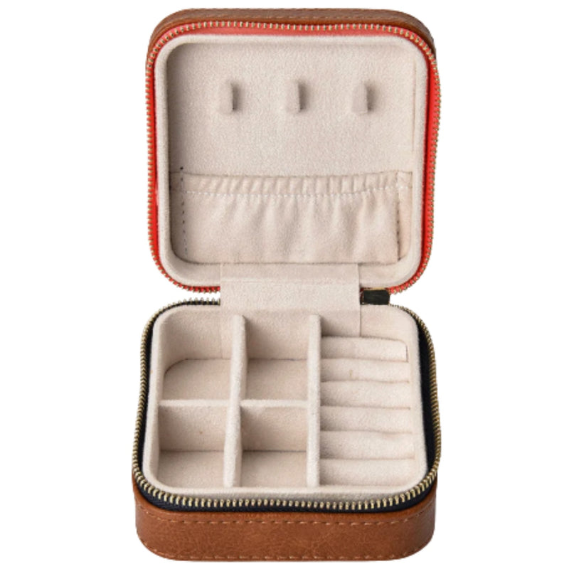 Jewellery Case - Tan Pebble