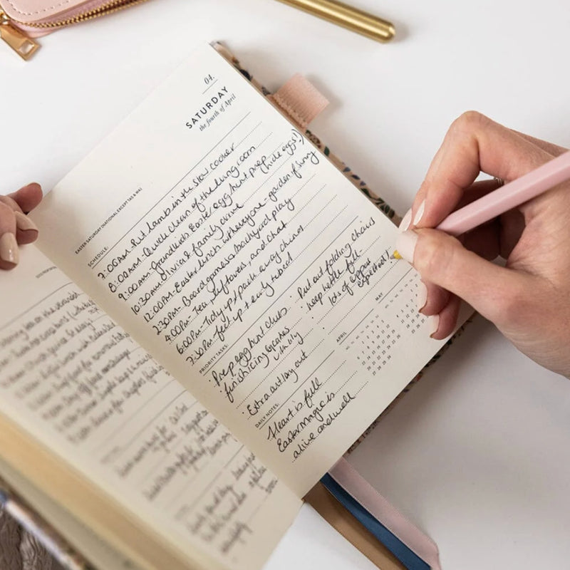 2026 Linen Bound Planner - Bluebuds