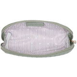 Jayne Woven Makeup Bag- Sage Green