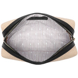 Brianna Makeup Bag - Nat/Blk