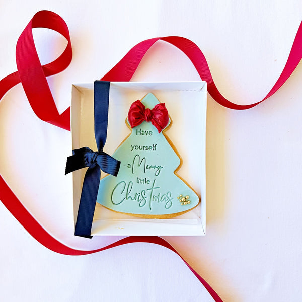 Individual Christmas Tree Cookie