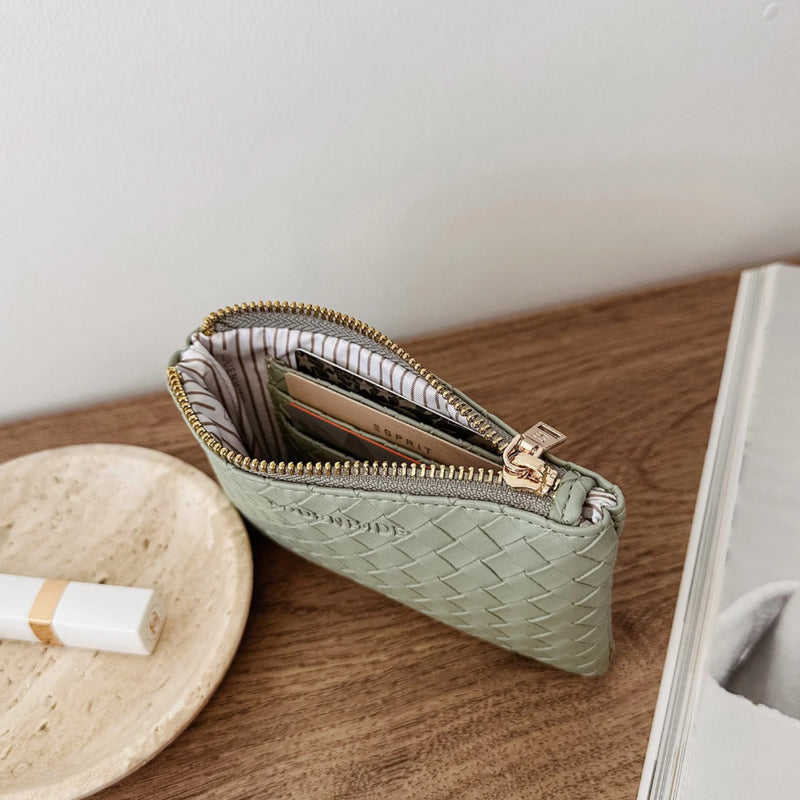 Kuta Purse- Woven Sage Green