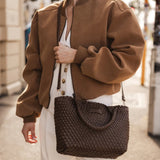 Baby Cruiser Woven Tote - Chocolate