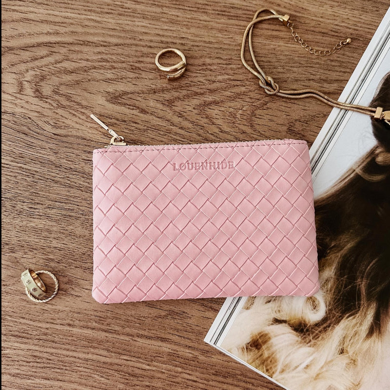 Kuta Purse- Woven Pink
