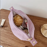 Lucinda Woven Cosmetic Case - Lilac