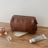 Albie Cosmetic Case - Cognac