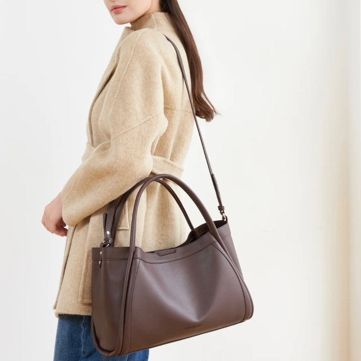 Mini Sutton Shoulder Bag - Chocolate