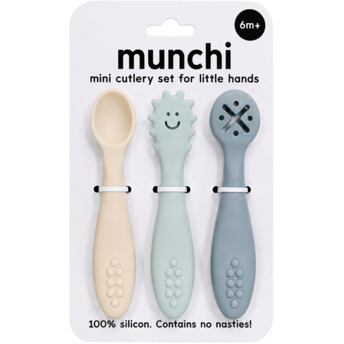 Silicon Cutlery Set - Blue