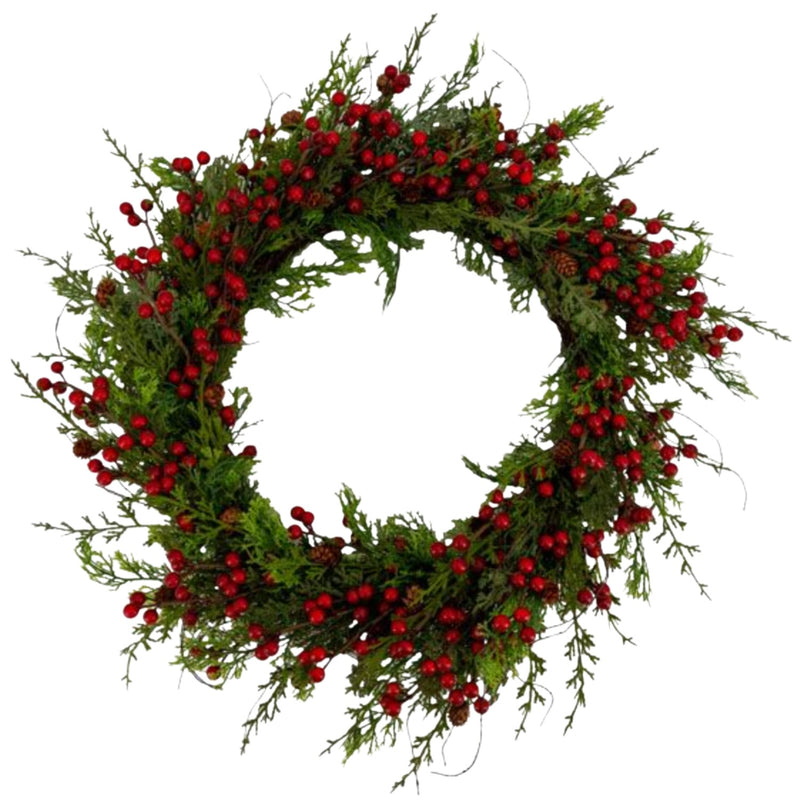 60cm Red Berry Wreath