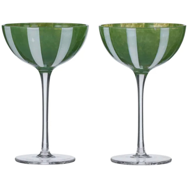 Apertivo S/2 Coupe - Green/Ivory