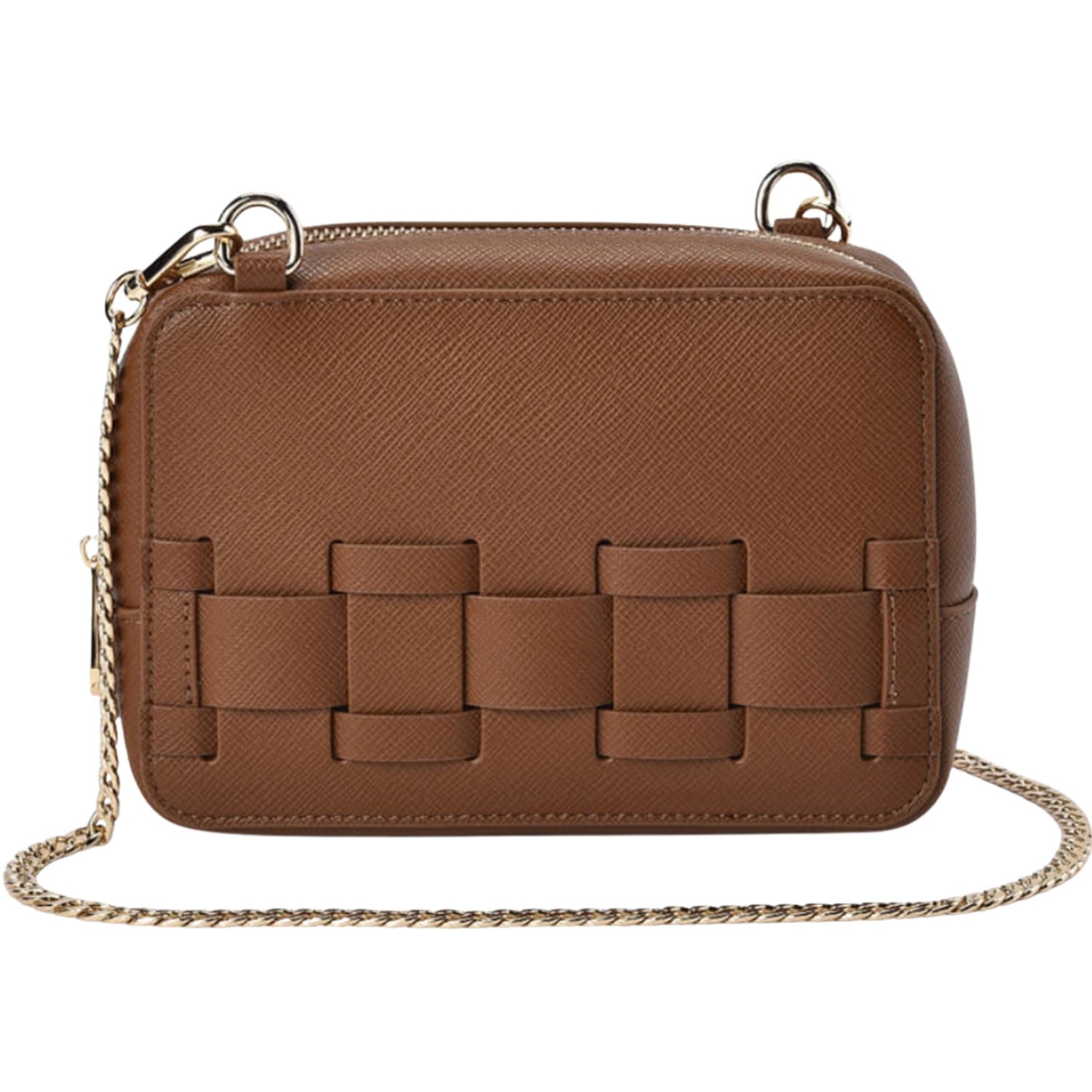 London Xbody Bag - Tan Saffiano