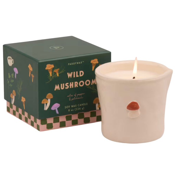 Ceramic Candle - Wild Mushroom