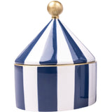 Ceramic Trinket Box - Navy Stripe