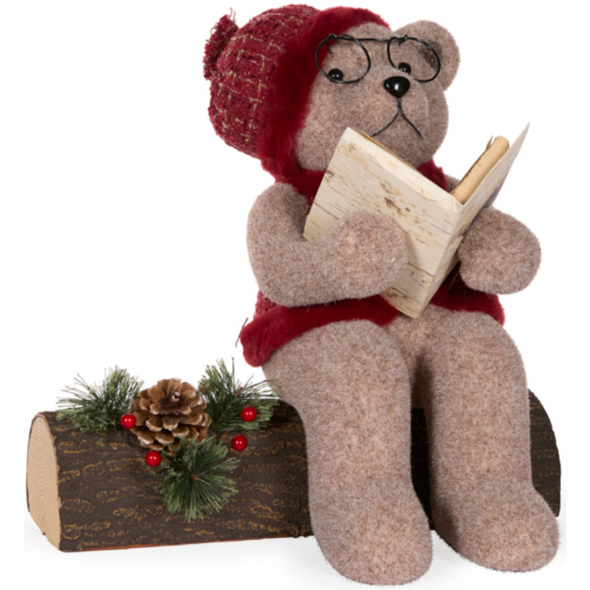 Berry Reading Papa On Log