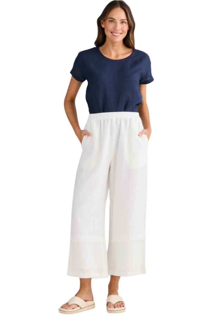 Sailor Pant - White Linen