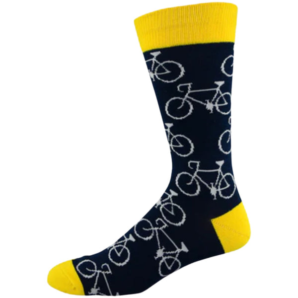 Big Bicycle Socks -Nvy/Gld (7-11)