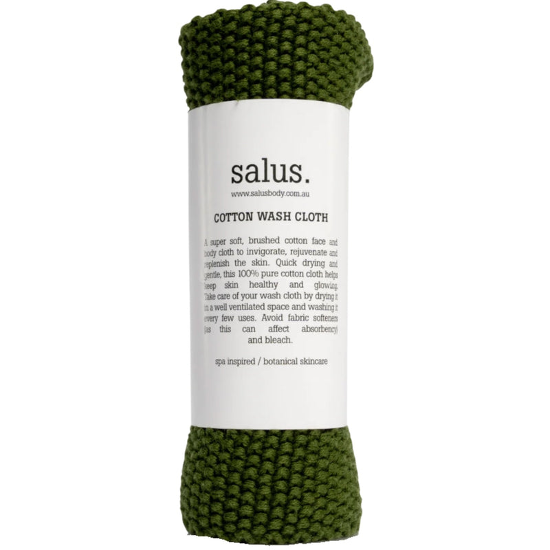 Cotton Wash Cloth - Green