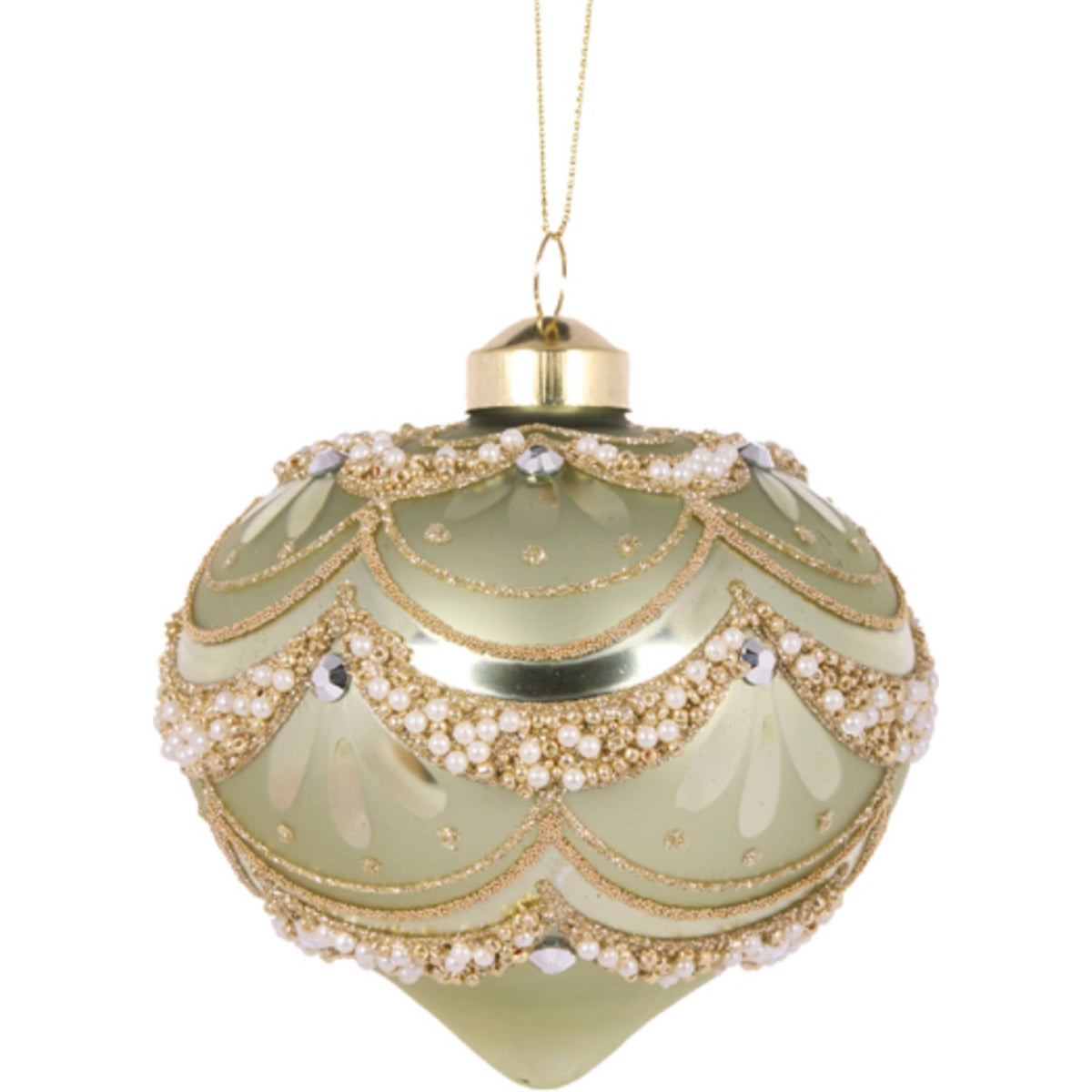 Mint Scallop Onion Bauble
