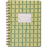 Twinwire Notebook (S) - Green Lattice