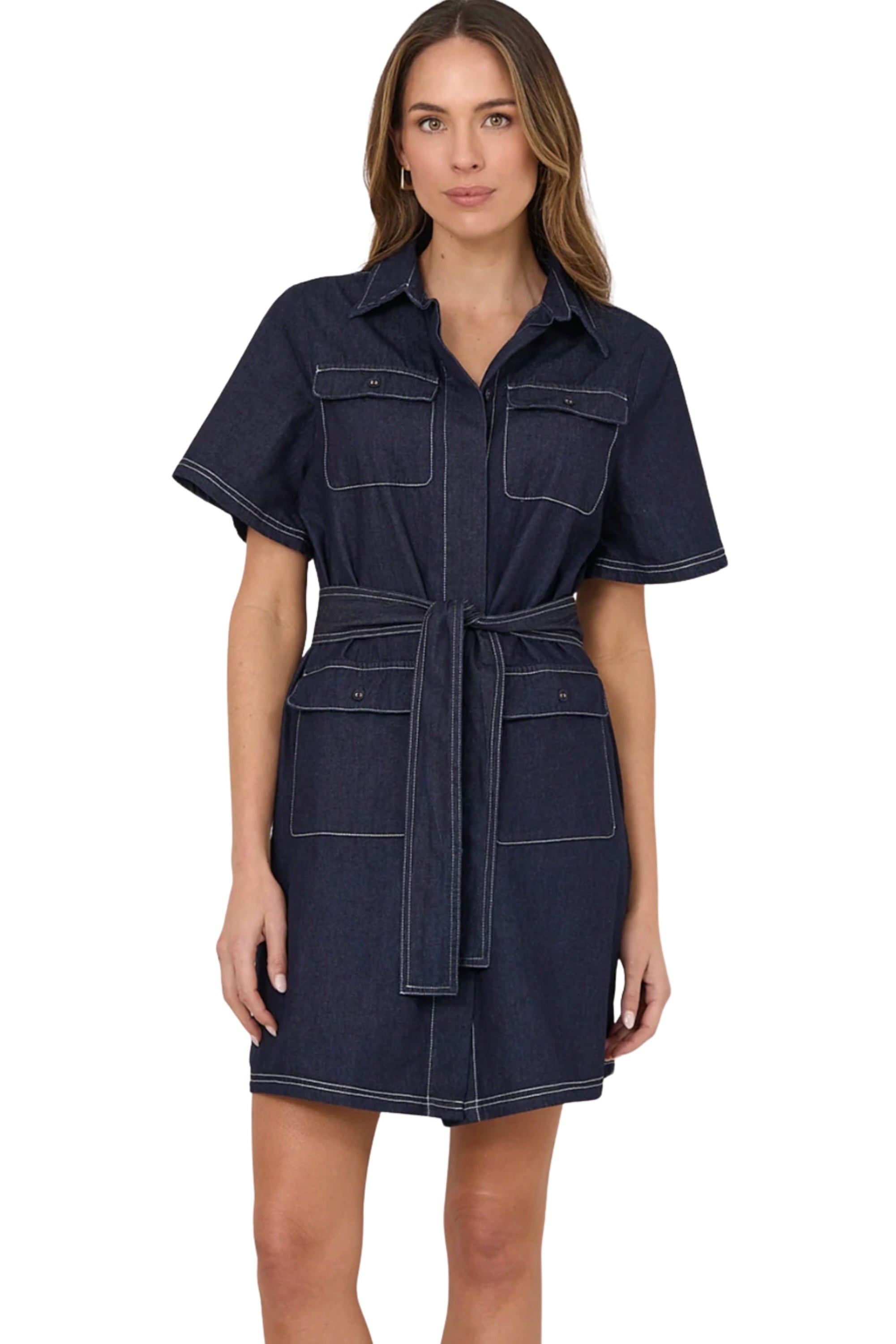 Erin Shirt Dress - Denim