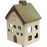 Villa Tea Light House- Olive Green