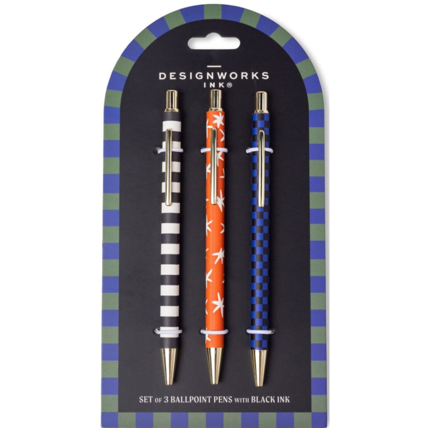 Pen Set - Stripe/Star/Check