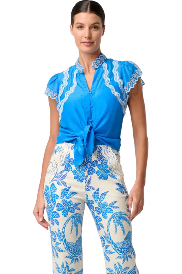 Thalassa Top - Blue Topaz