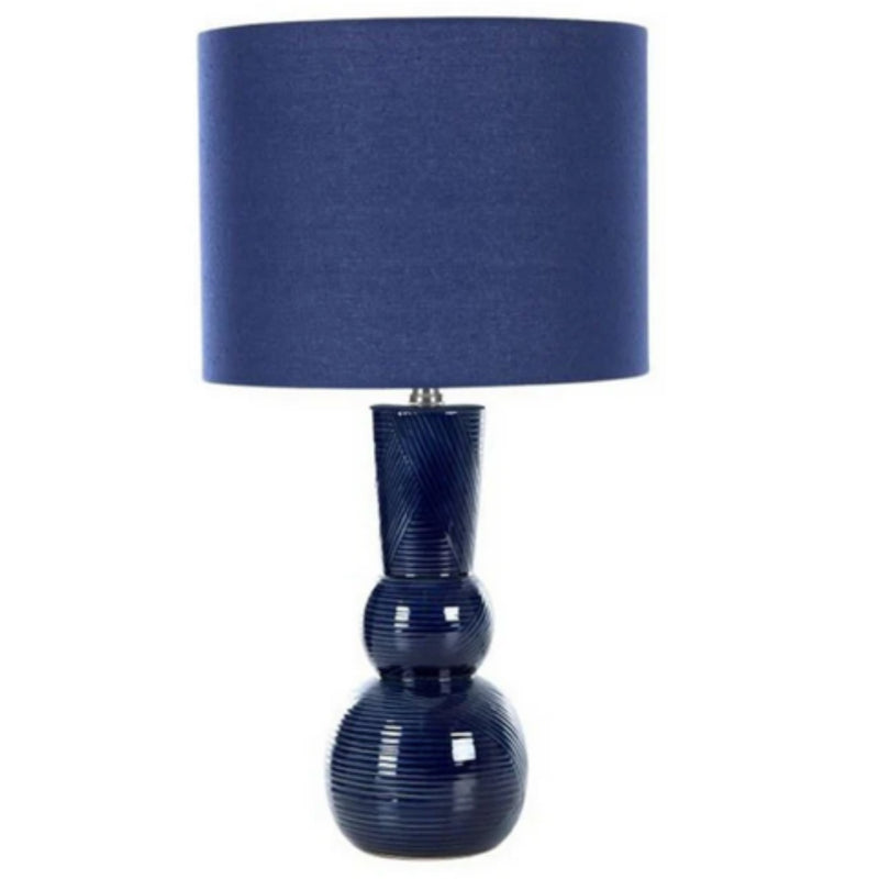 Lacinda Ceramic Lamp- Navy