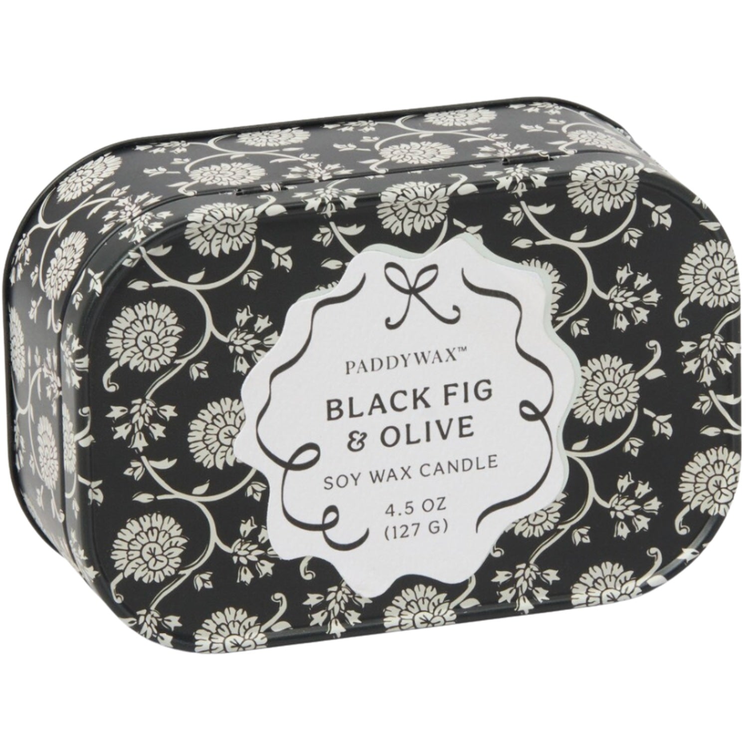 4.5oz Tin Candle - Black & Grey