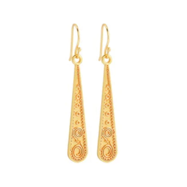 Pyramid Earrings - Gold