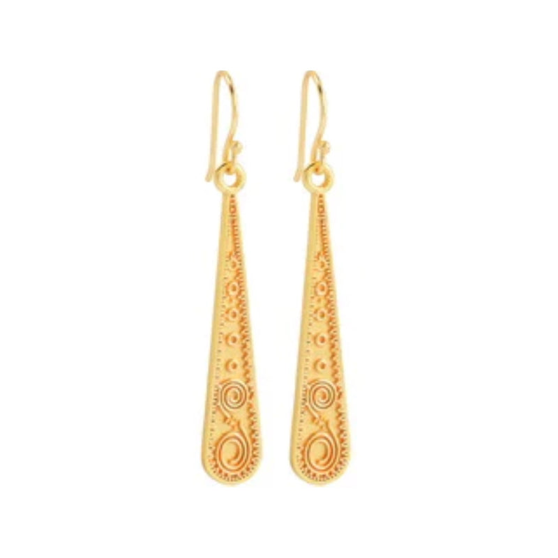 Pyramid Earrings - Gold
