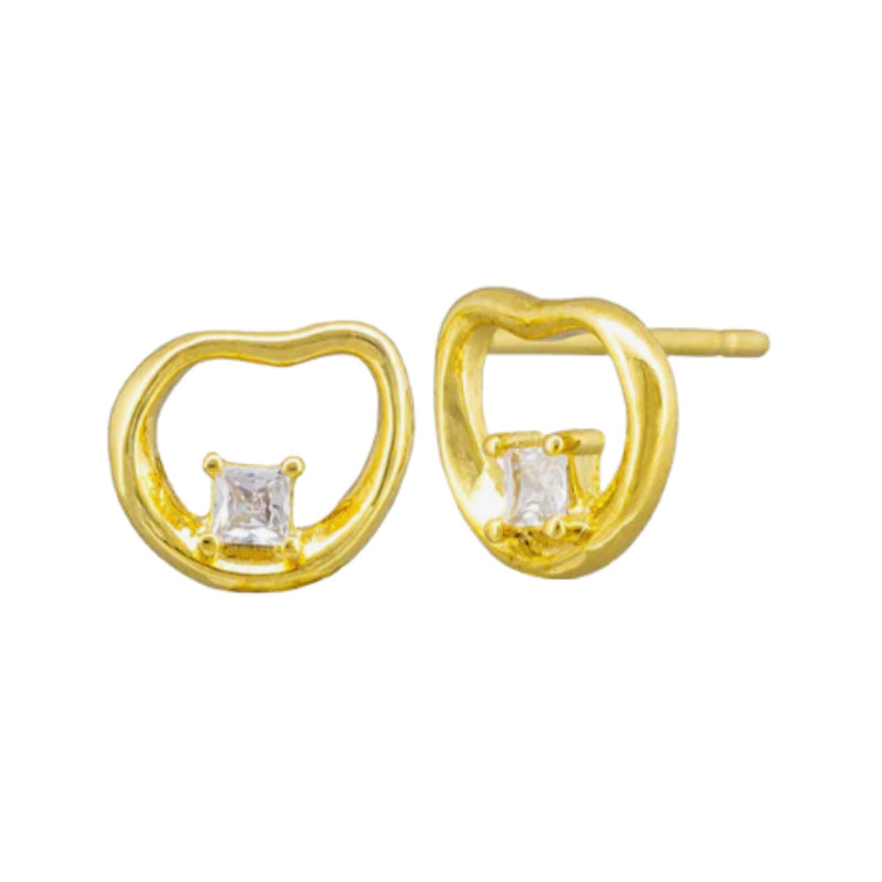 Fiora Stud Earrings - Gold