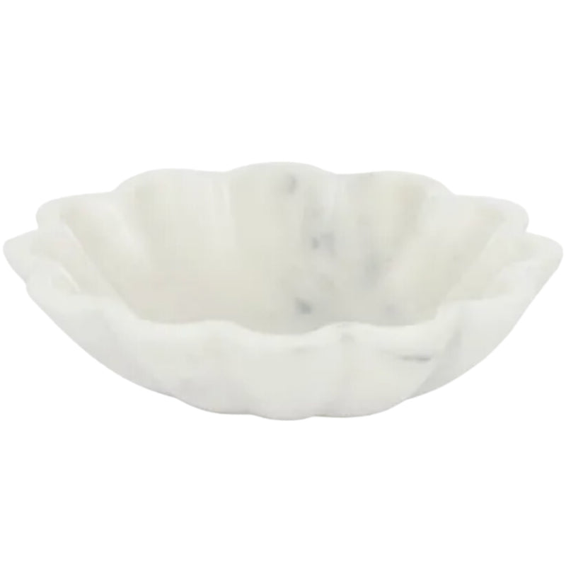 Flor Marble Bowl  20cm- White