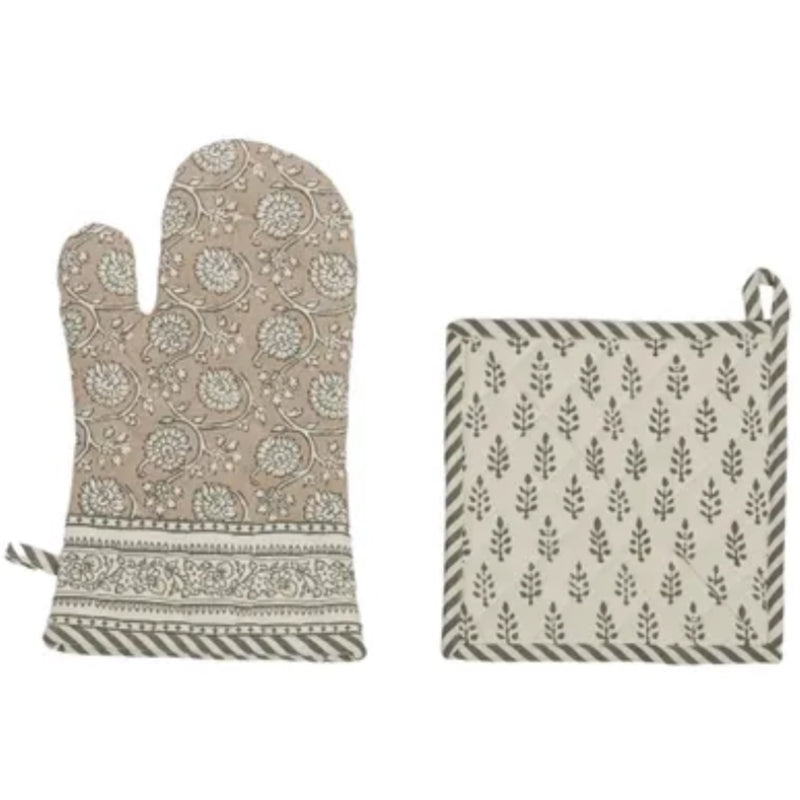 Elsa 2pc Cotton Glove Taupe