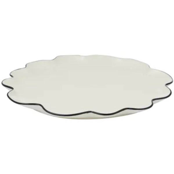 Winslow 35cm Plate - Ivory/Black