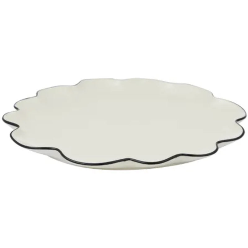 Winslow 35cm Plate - Ivory/Black